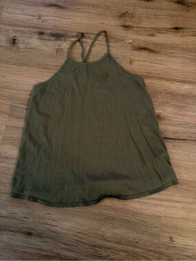 Old Navy Olive Green Halter Tank Top